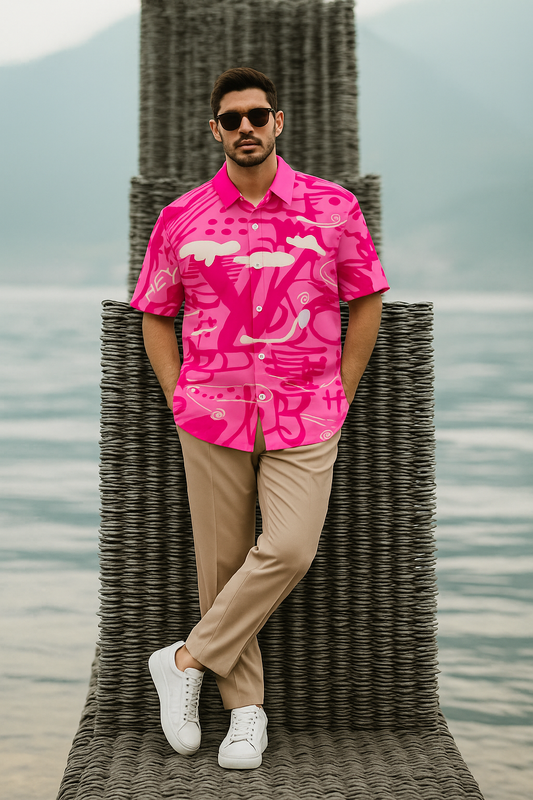 Men’s Premium Imported Lycra Printed Shirt – Stretch Comfort with Bold Prints