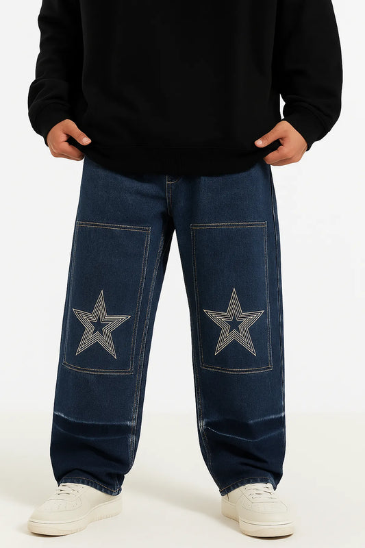 Star Patch Baggy Jeans for Men

Designer Baggy Fit Jeans

Premium Faded Blue Denim Pants

Imported Lycra Stretch Jeans

Ultra Soft Denim Jeans for Men

Embroidered Streetwear Jeans

Men’s Relaxed Fit Embroidered Jeans

Stylish Baggy Jeans with Star Design

Fashion Forward Jeans 2025

Oversized Denim for Men Streetwear