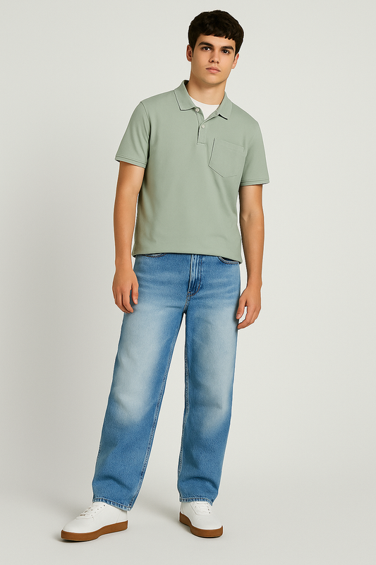  ultra soft denim, baggy fit jeans, premium denim jeans, light blue jeans, white wash jeans, men’s streetwear jeans, 21 Inside jeans, relaxed fit denim, dual-tone denim, bold fashion jeans