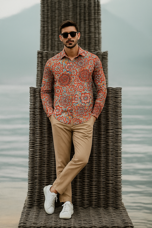 Men’s Premium Imported Printed Shirt – Stylish Casual Shirt for Party & Daily Wear | 21 Inside